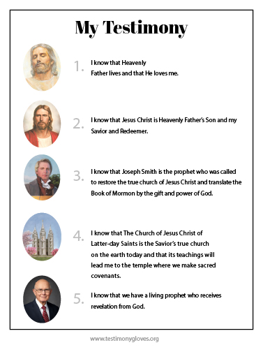 English Testimony Gloves Insert